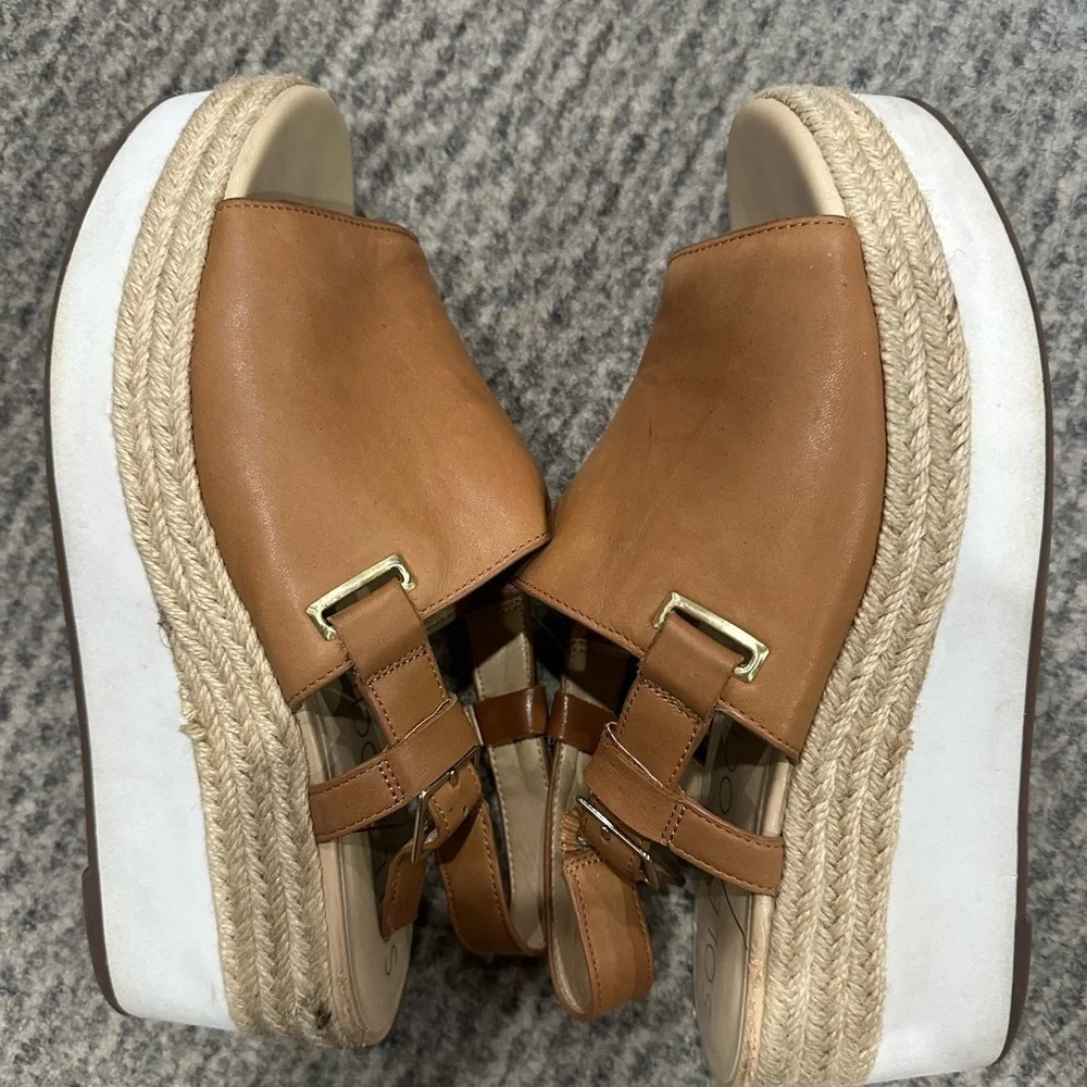 SOLE SOCIETY Ayelani Brown Espadrille Wedge